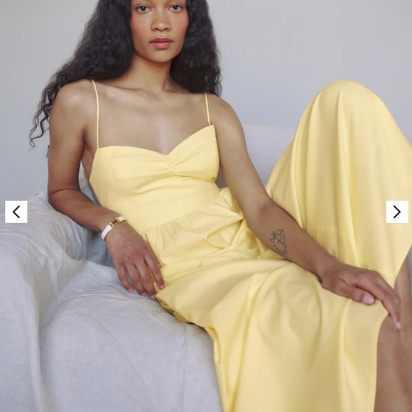 Reformation Yellow Midi Dress - Picture 4 of 11